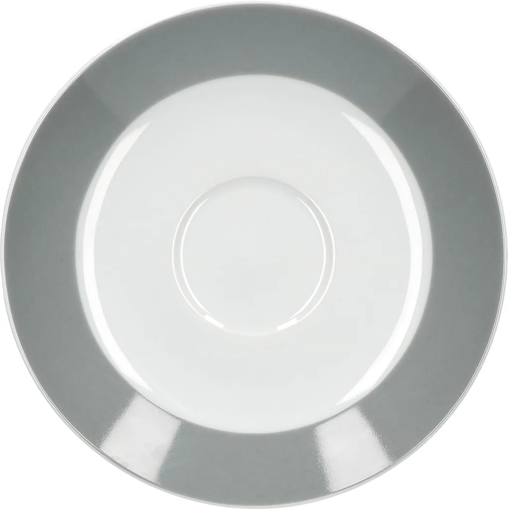 Van Well Kombiservice 30-tlg. Für 6 Personen Serie Vario Porzellan - Farbe Wählbar, Farbe:grau – Bild 7