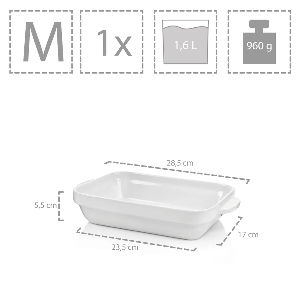 Sänger SÄNGER Auflaufformen Aus Porzellan Weiß 3 Teilig – Bild 4