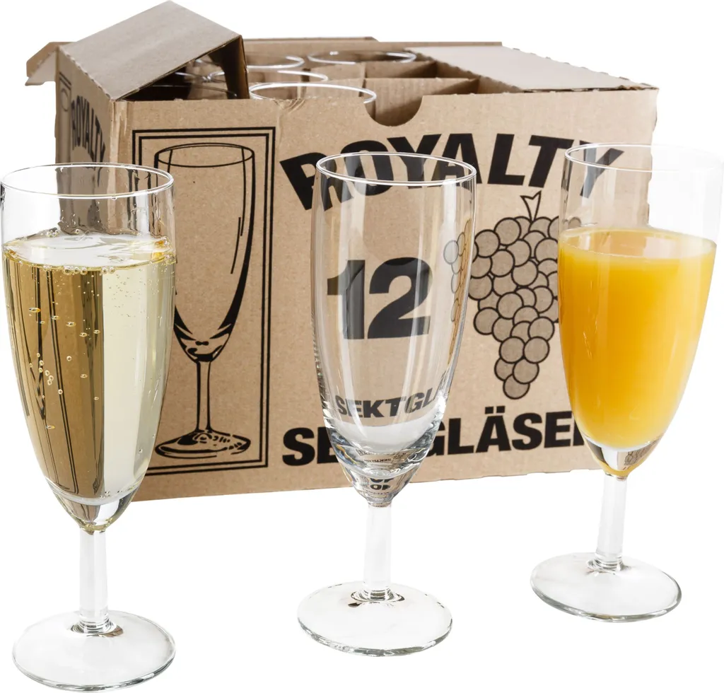 120er Set Royalty Sektgläser 16 Cl Ungeeicht