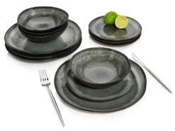 Sänger SÄNGER Steingut Geschirrset Kopenhagen, Tafelservice 12 Teilig Für 4 Personen