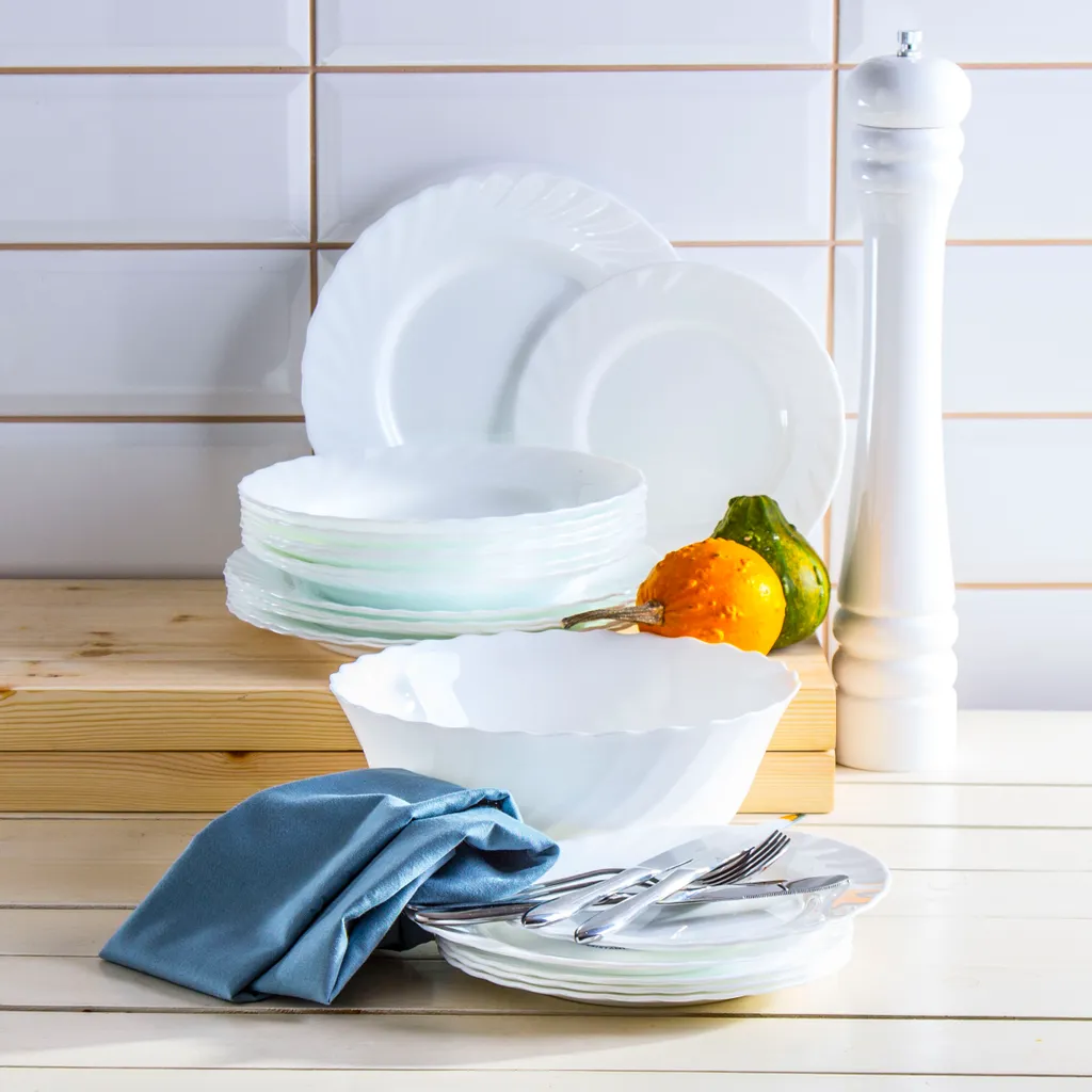 Luminarc 19tlg. Tellerset + Schale Trianon – Bild 15