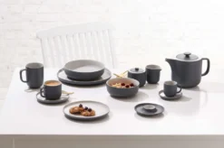 Kaffee- Und Tafelservice 42 Tlg. Jasper Grau