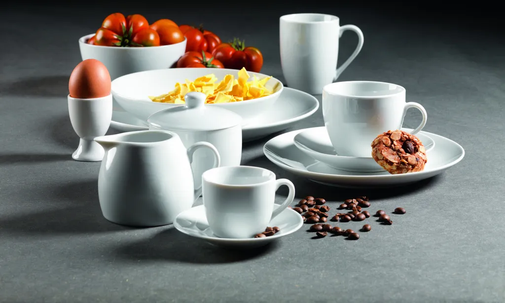 Mäser 102034 Kombiservice Alesia Für 6 Personen, Porzellan, Weiß (1 Set, 62-teilig) – Bild 4