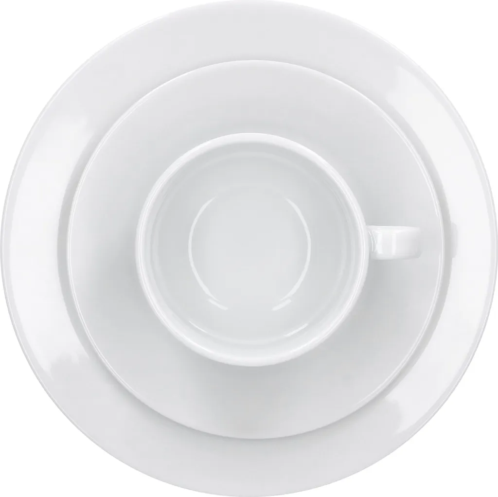 Van Well Trend 30-tlg. Kombiservice Weiß Für 6 Personen, Tafelservice + Kaffeeservice – Bild 7