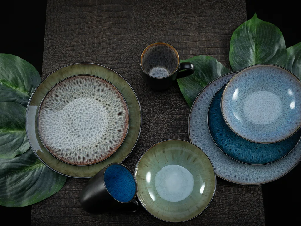 CreaTable 23629 Kombiservice Bali Für 4 Personen, Steinzeug, Mehrfarbig (1 Set, 16-teilig) – Bild 3