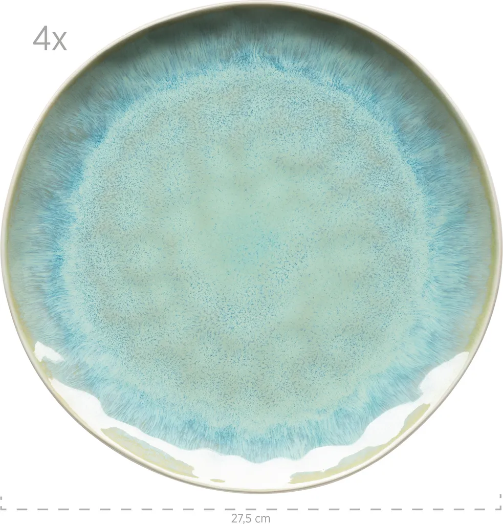 Mäser 931975 Kombiservice Frozen Für 4 Personen, Steinzeug, Grün (1 Set, 16-teilig) – Bild 3