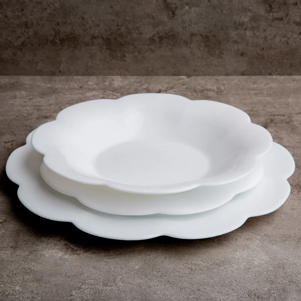 Tafelservice Flore 19 Tlg. Weiß LUMINARC – Bild 4