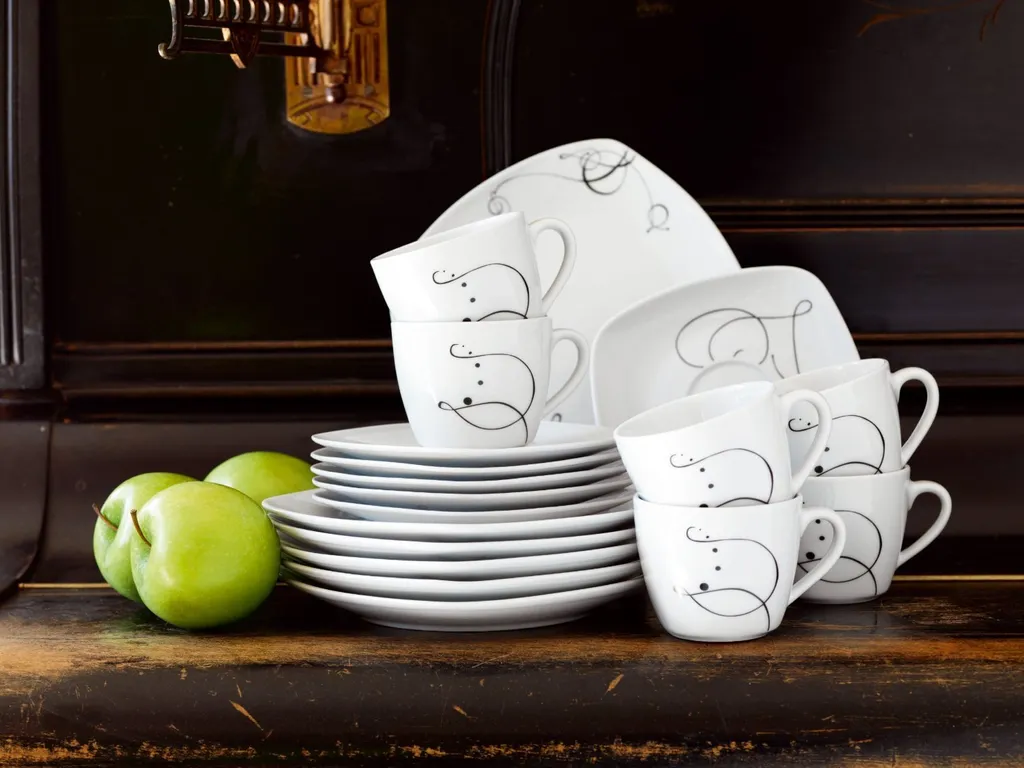 Mäser 921344 Chanson Kombiservice, Für 6 Personen, Weiß, 30-teilig (1 Set) – Bild 4