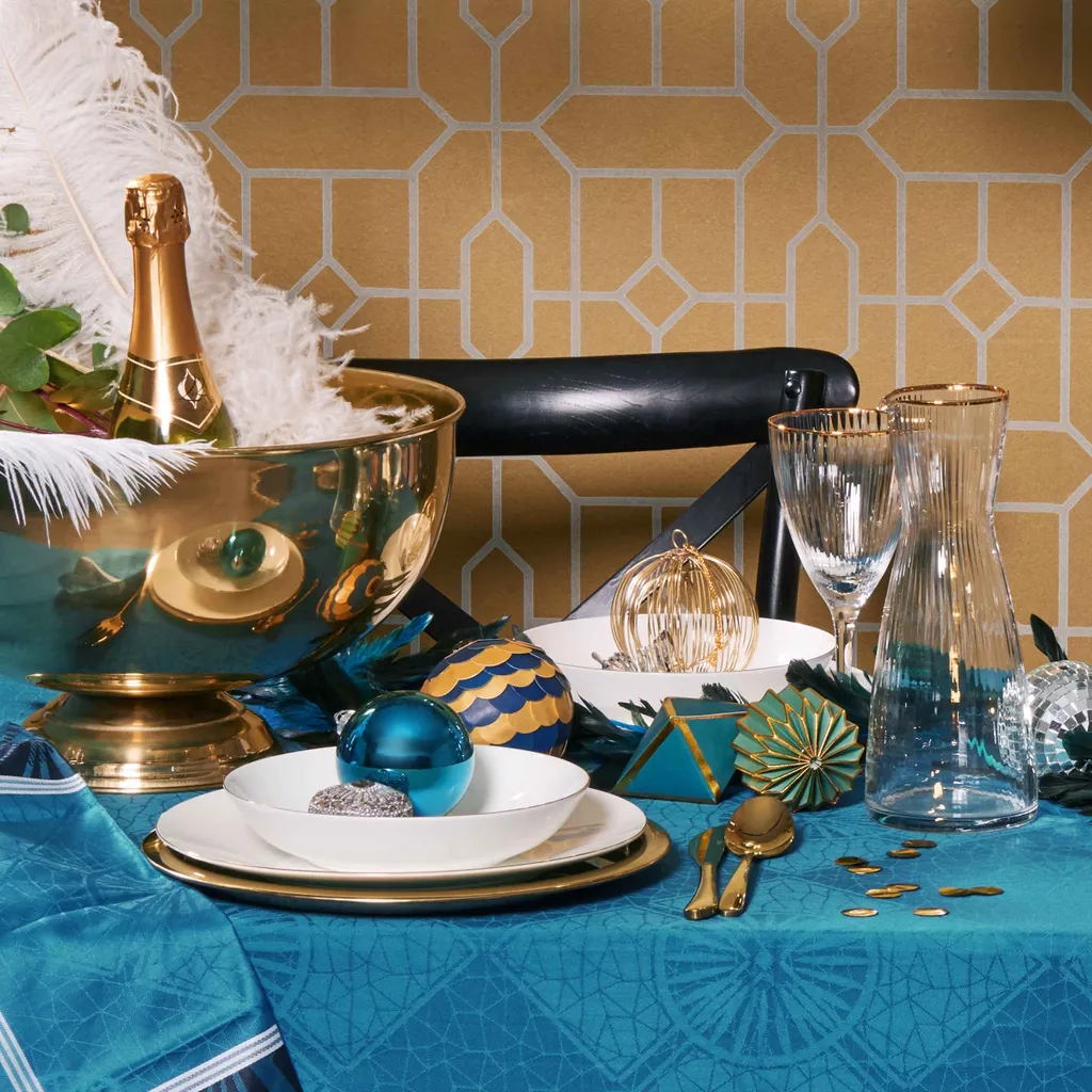 BUTLERS GOLDEN TWENTIES Karaffe Mit Goldrand Und Rillen 1l – Bild 5