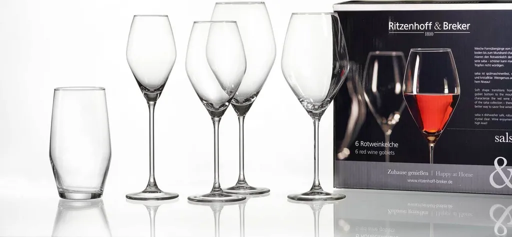 Ritzenhoff & Breker Rotweinglas Salsa 6er Set, Weingläser, Glas, Klar, 470 Ml, 811254 – Bild 10