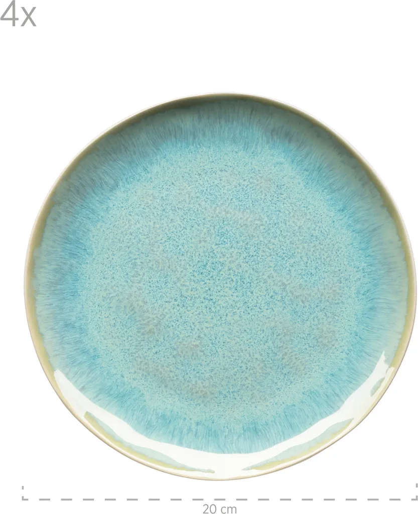 Mäser 931975 Kombiservice Frozen Für 4 Personen, Steinzeug, Grün (1 Set, 16-teilig) – Bild 4