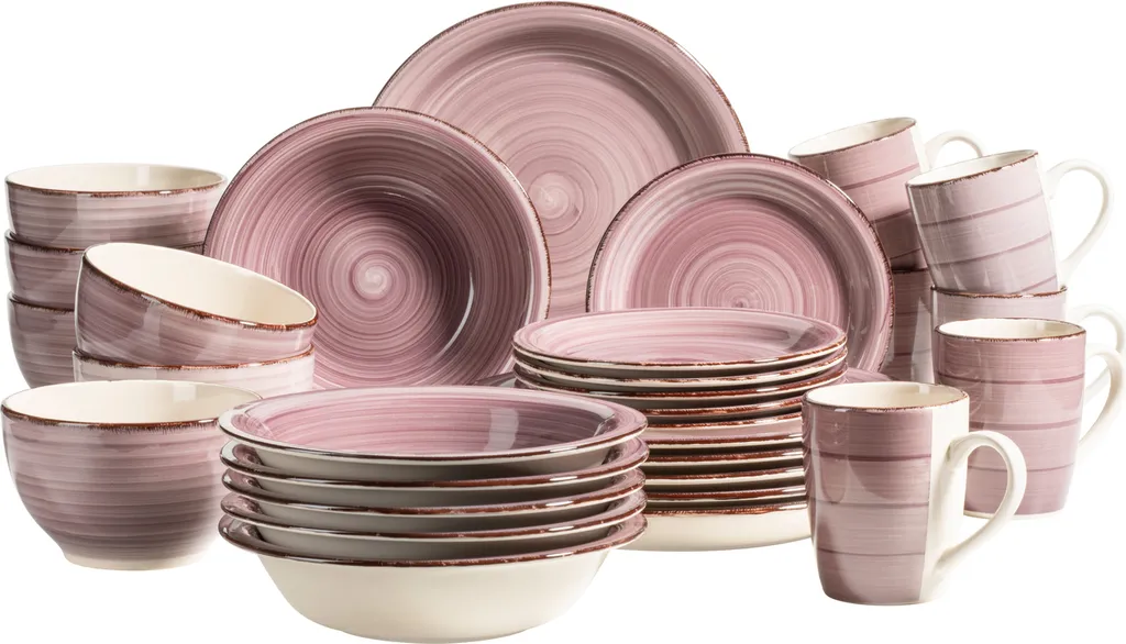 Mäser 931880 Kombiservice Lumaca Für 6 Personen, Steinzeug (1 Set, 30-teilig)