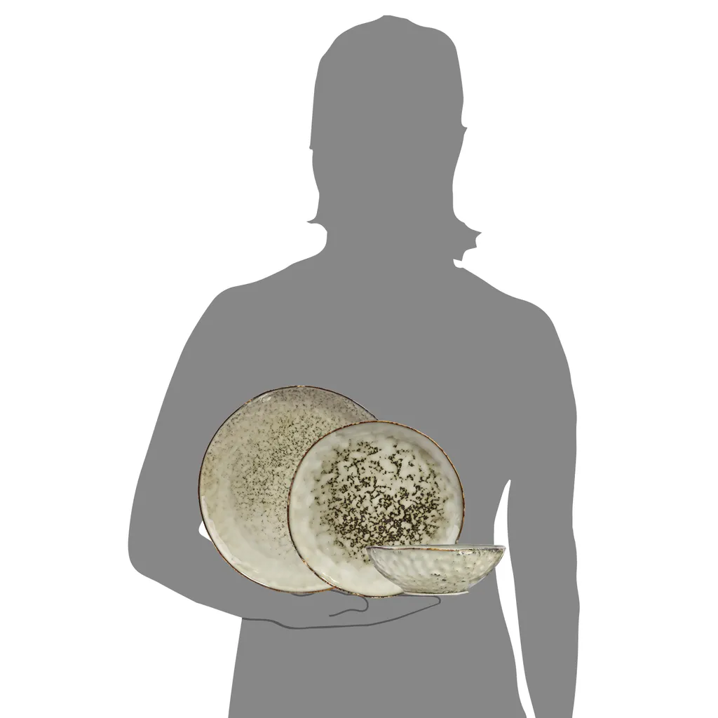 Sänger SÄNGER Steingut Geschirrset Pompei, Tafelservice 12 Teilig Für 4 Personen – Bild 7