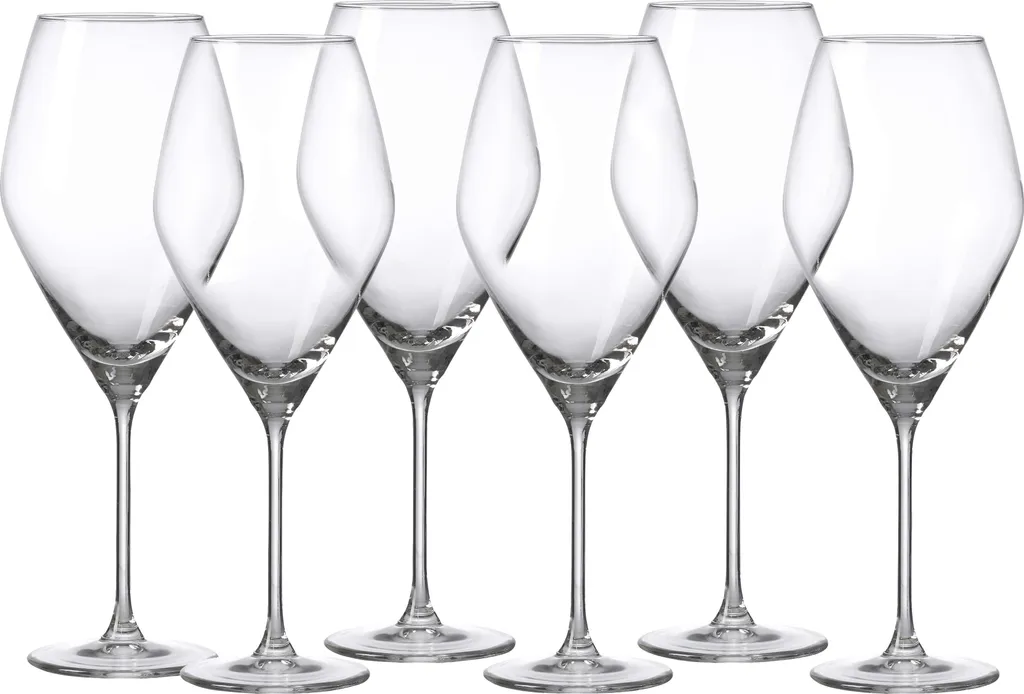Ritzenhoff & Breker Rotweinglas Salsa 6er Set, Weingläser, Glas, Klar, 470 Ml, 811254