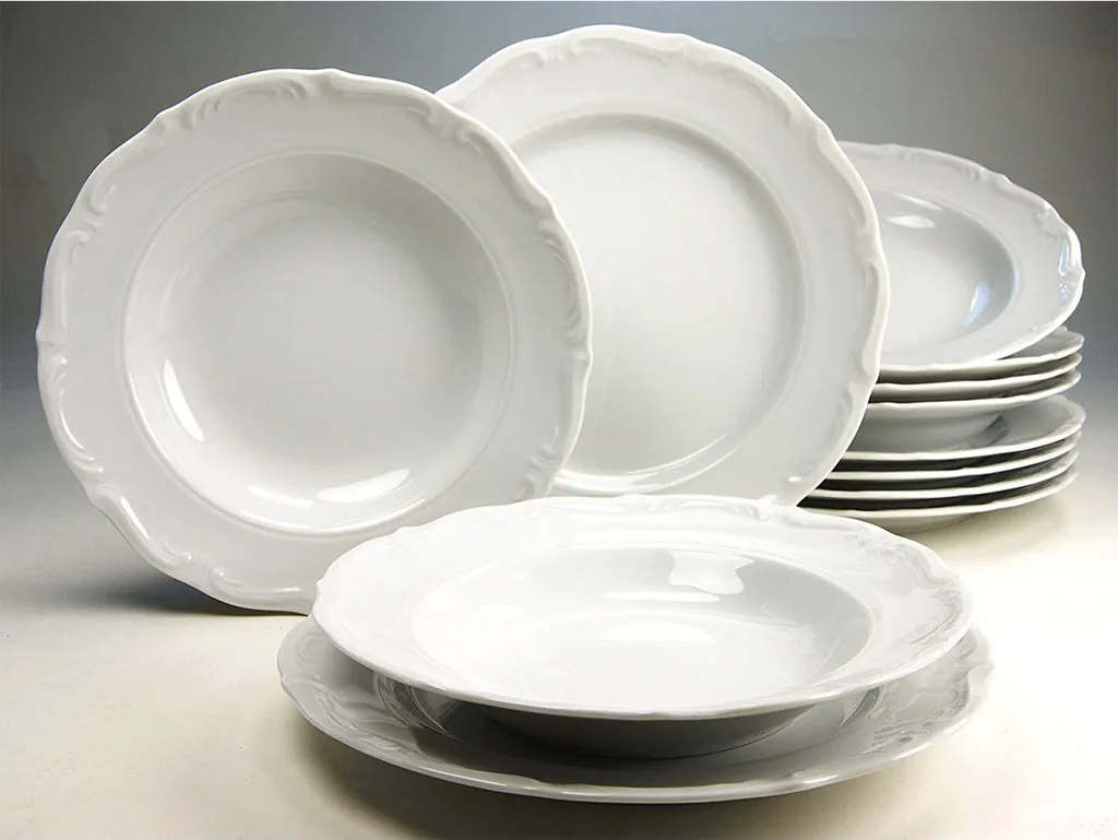 CreaTable 16135 Kombiservice Maria Theresia Für 6 Personen, Porzellan, Weiß (1 Set, 30-teilig) – Bild 5