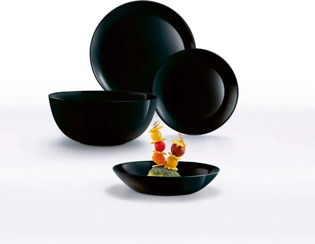 Geschirr Luminarc 9311622 Schwarz Gehärtetes Glas (19 Pcs) – Bild 15