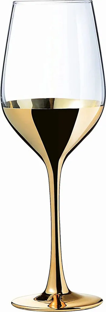 CreaTable 23461 Golden Days Weinglas 350 Ml, Klar (4er Pack) – Bild 2