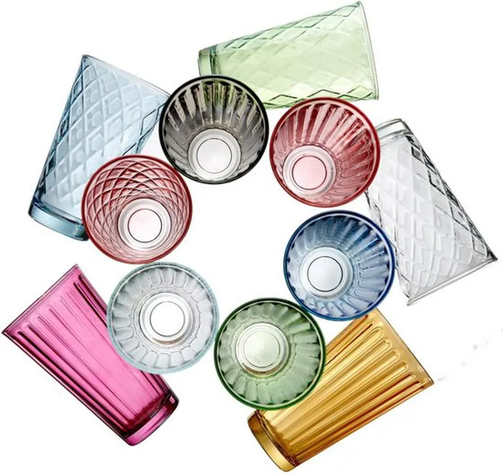 Ritzenhoff & Breker Longdrinkglas "LAWE" 400 Ml Rosa 6 Stück – Bild 5